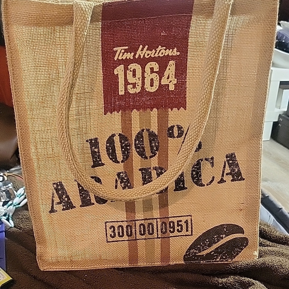 Tim Hortons 1964 Burlap Tote Bag